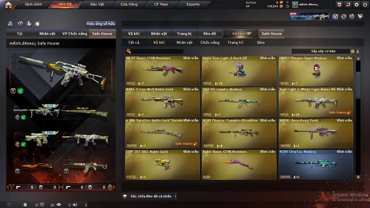 shop acc cf uy tin gia re